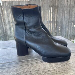 Coclico Travis Boots Women 9 EU 39.5 Black Leather Platform Ankle Square Spain